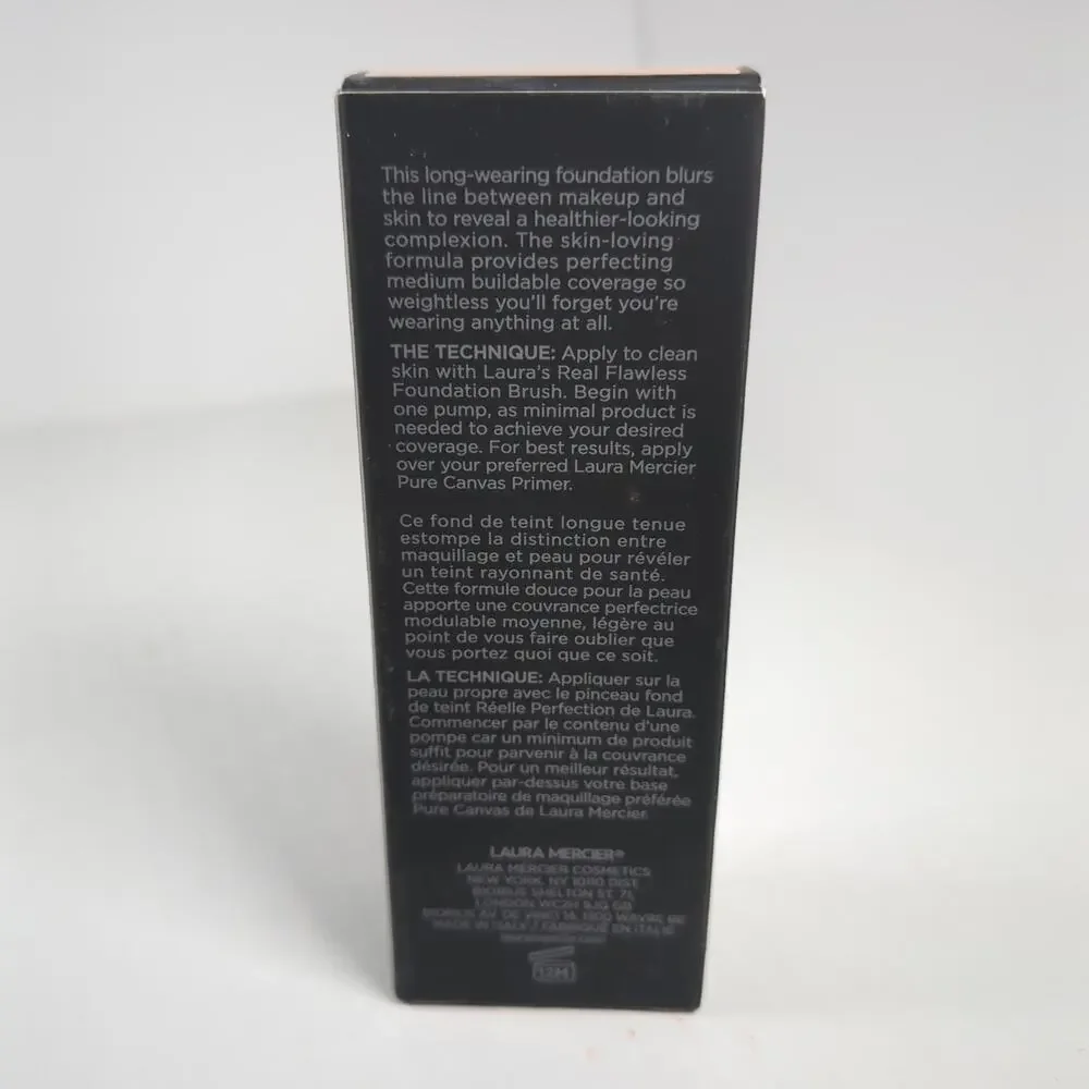 LAURA MERCIER Real Flawless Weightless Perfecting Foundation 1oz NEW 2N1 Cashew